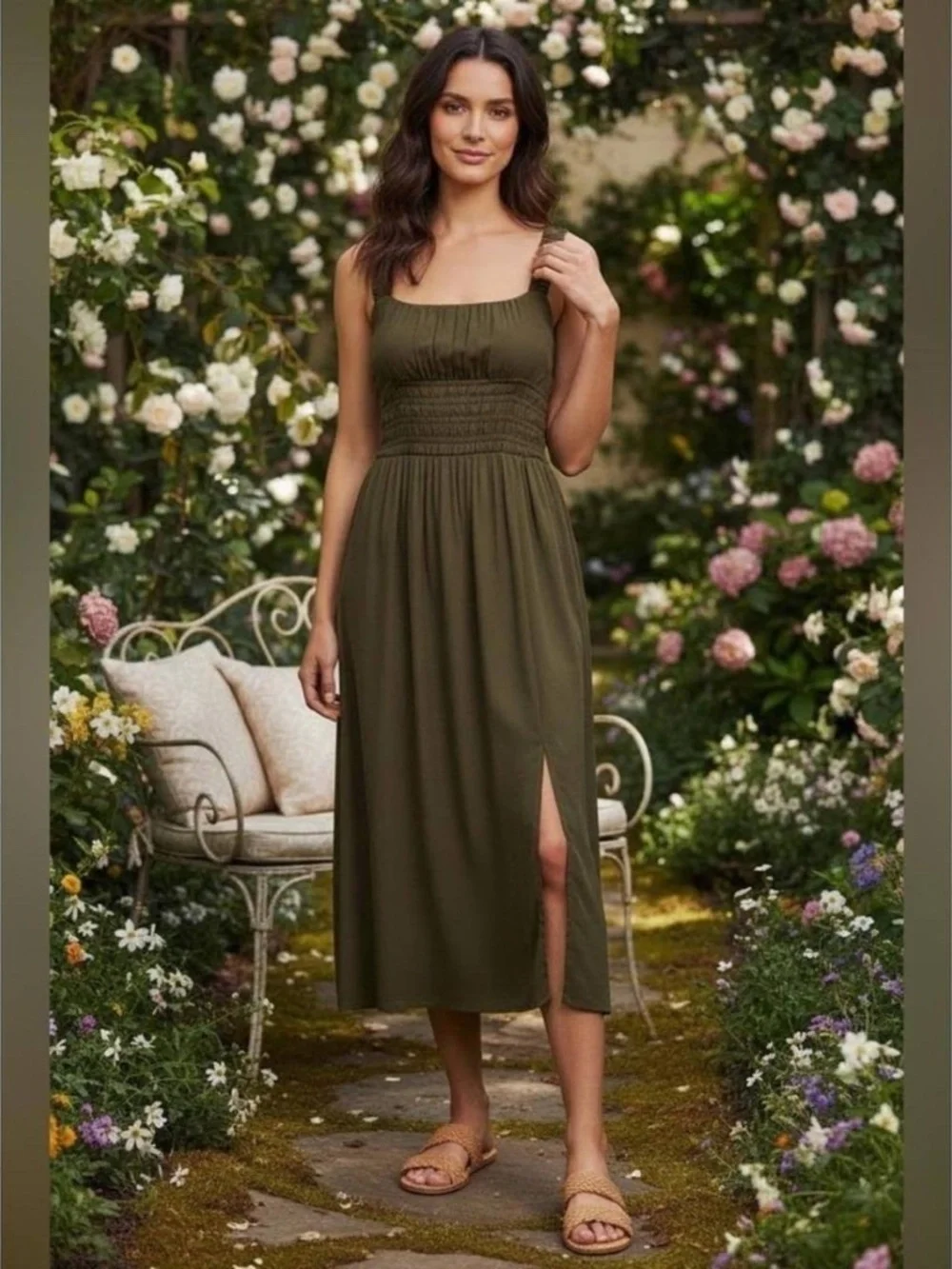 La Ligne Silk Midi Dress - Picture 10 of 10
